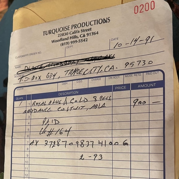 Designer Madame Abla Professional Egyptian bellydance costume Dark Blue & gold - Picture 16 of 16